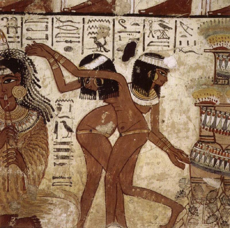 unknow artist Banquet Scent,from th Tomb of Nebamun china oil painting image